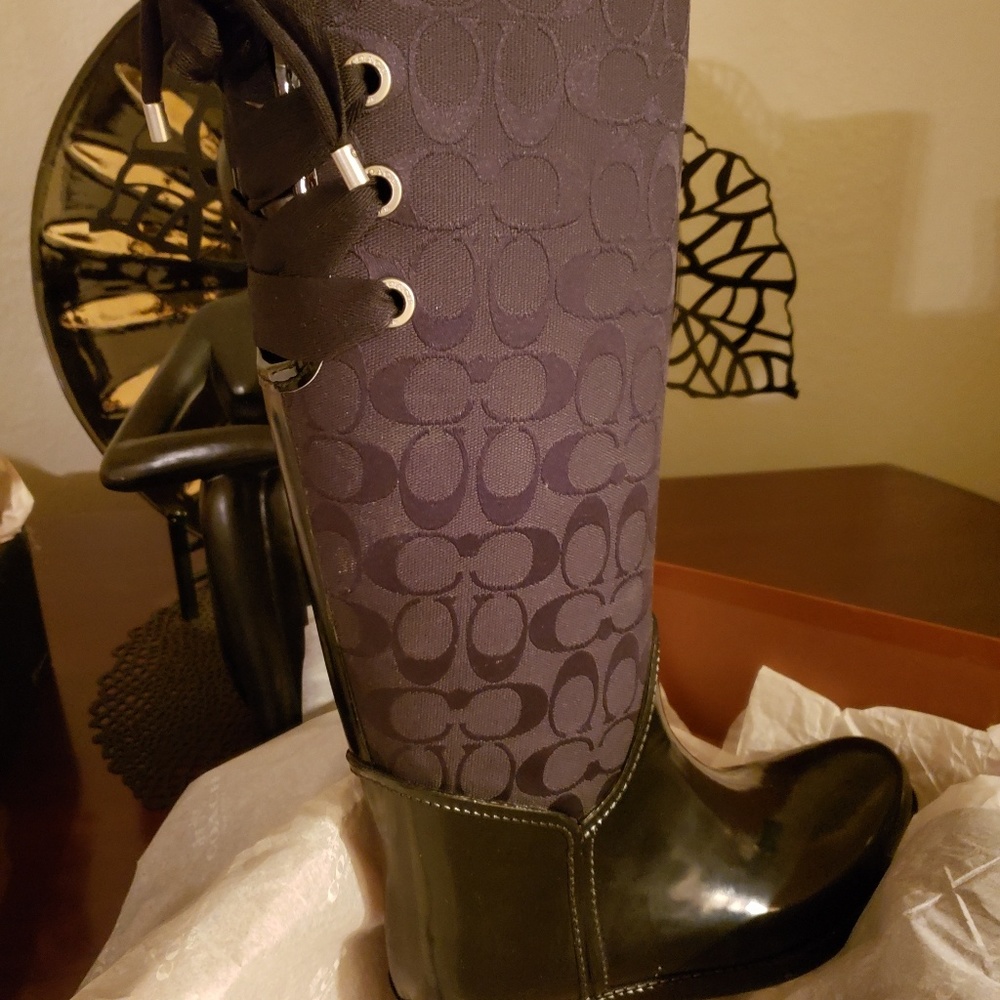 Coach Tristee Black Size 10M Boot